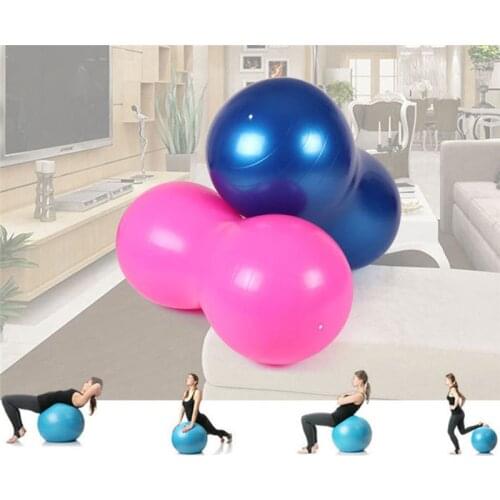 Sports Yoga Balls Pilates Peanut Fitness Ball Gym Exercise Balance Fitball Exercise Pilates Workout Massage Ball With Pump