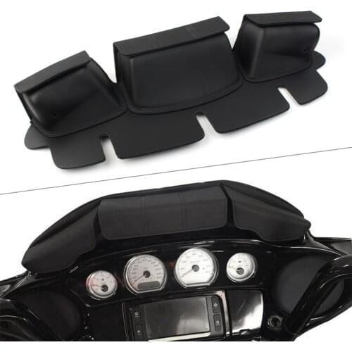 3 Pockets Motorcycle Fairing Pouch Windshield Bag For Harley Touring Electra Street Glide FLHX 2014 2015 2016 2017 2018 2019