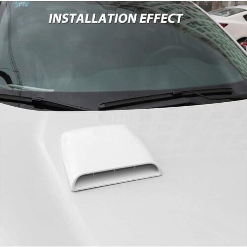 Universal Car Decorative Air Flow Intake Hood Scoop Vent Turbo Bonnet Cover Car Styling Air Outlet Cover