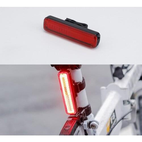Bike Light Bicycle Tail Light LED Warning USB Rechargeable COB Lamp Bead 14 Lighting Modes Outdoor Cycling Safety Warnin 2021