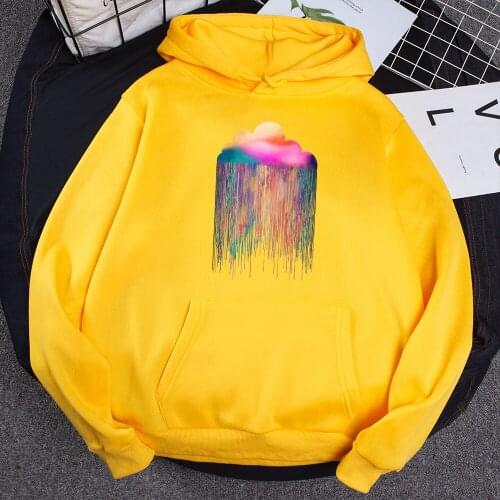 Female Casual Long Sleeve Drop Shipping Woman Hoodies Colorfully Rain Woman Sweatshirt Plus Size Fleece Jumper