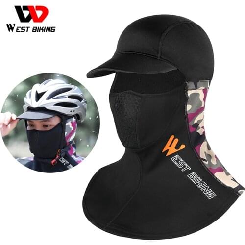 WEST BIKING Winter Cycling Caps Men Women Warm Sports Scarf Comfortable Balaclava Bicycle Face Mask Ski Bike Motorcycle Headwear