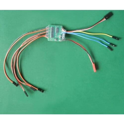 1PC 2S-5S 4 Channel Bidirectional Brushed Electric Speed Controller 3Ax4 Mixed/Independent Mode ESC 6v-25v for RC Model Tank