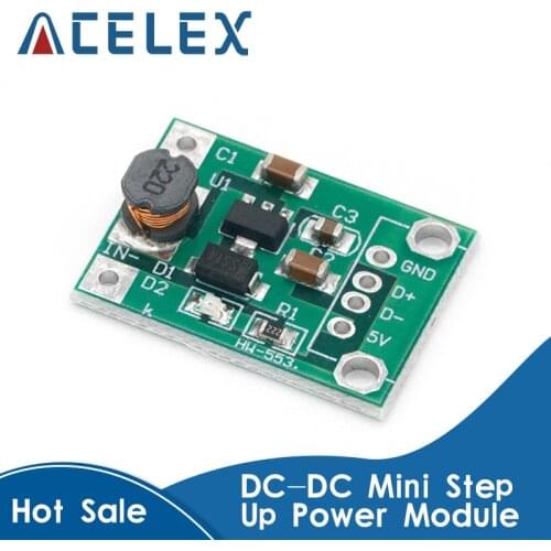 600mA DC-DC Mini Step Up Power Module 1-5V To 5V Step-up Boost Converter