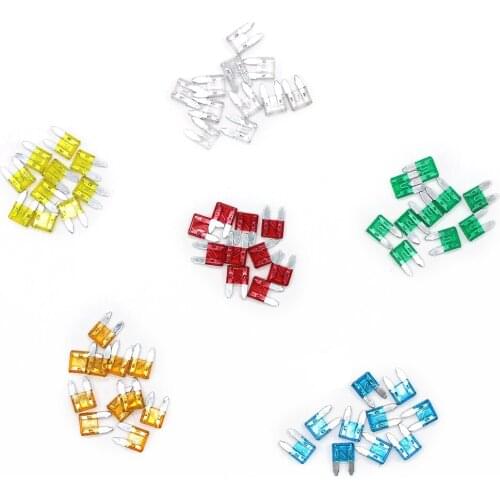 Car Accessorie 60pcs/lots Mini Blade Fuses Auto Car Truck Assortment Fuse Kit 5A 10A 15A 20A 25A 30A Standard FUSES Kit
