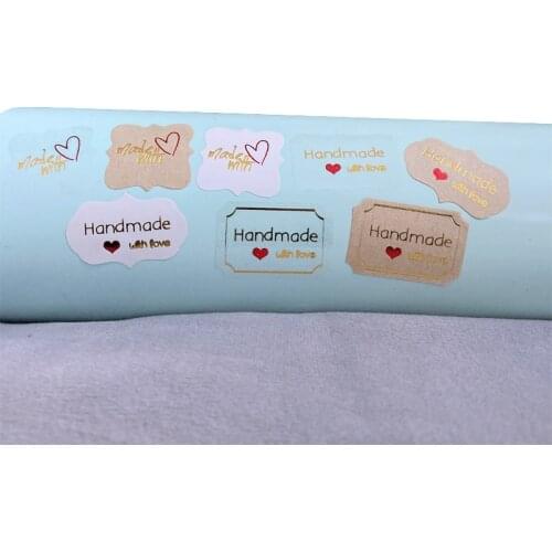 Free shipping 1200pcs handmade with love rounded clouds transparent white polygonal sealing sticker