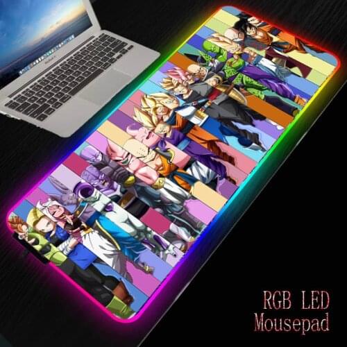 MRGBEST RGB Gaming Large Anime Goku Mouse Pad Gamer Led Computer Mousepad Big Mouse Mat With Backlight For Desk Mat Mause