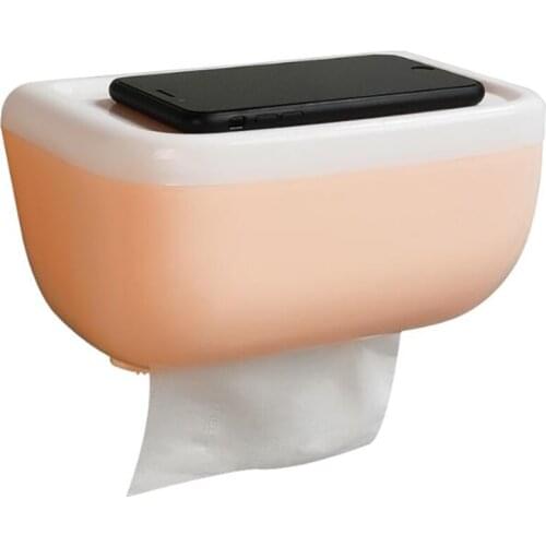 Household Toilet Paper Holders Storage Rack Waterproof Wall Mounted Bathroom Toilet Tissue Boxes e Roller Paper Canister Shelf