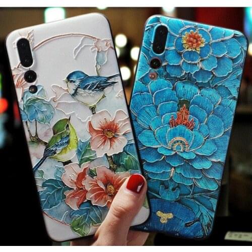3D Relief Coque For Huawei Mate 10 20 Lite P30 P8 P9 P10 P20 Pro P Smart Y9 2019 Fundas For Honor Play 7A 8X 9 Lite 10 TPU Cases