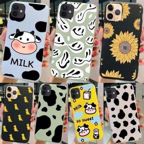 Flower Phone Case For Samsung Galaxy A10E A20E Daisy Cute Cover Protective Soft Bags Bear Cow Colourful Painting TPU Bumper
