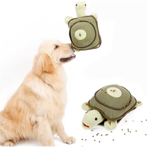 Turtle Snuffle Mat for Dog Pet Puzzle Toy Dog Interactive IQ Feeding Game Squeaky Treat Dispensing Toys Activity Foraging Toy