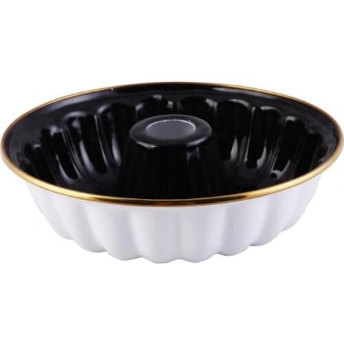 Emsan Troy Enamel Cake Mold Black 24 cm
