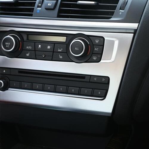 Chrome Style ABS Plastic Car Interior Central Control Air Conditioning Vent Frame Trim for BMW X3 Accessories 2011-2016