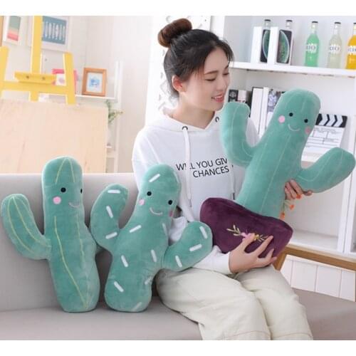 Cactus Plush Stuffed Green Plants Simulation Soft Toy Pillow Gift for Girl Gift Food Plush Food Pillow Plush Doll Vegetables