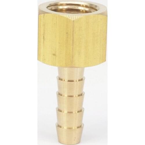 1/4" NPT Female x 1/4" Hose Barbed Tail Brass Fuel Fittings Connectors Adapters Max Pressure 229 PSI