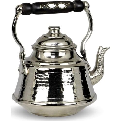 Morya Copper Turkish Tea Pots Set 1teapot Warmer Coffee Teaware Kettle Infuser Vintage Kitchen Decor Handmade 1.3 Lt