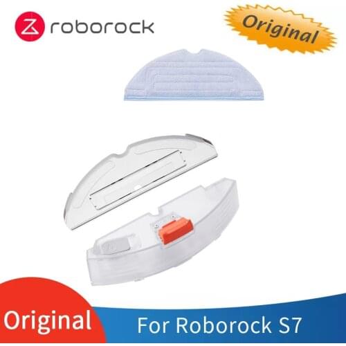 Original spare parts for Roborock S7 S70 sweeping robot, water tank, tray, mop cloth accessories