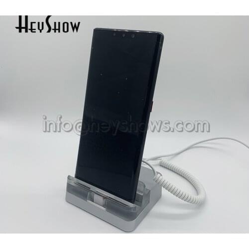 New Mobile Phone Security Stand Acrylic Anti-Theft Display Holder Smartphone Burglar Alarm For Apple Huawei Samsung Xiaomi Store
