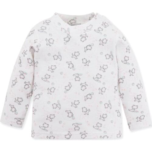 Honeyzone Baby Girl Shirt Kids Long Sleeve Clothes Child Autumn Camisetas 1-4t Fashion Print T-Shirt Baby Girl Top Camiseta Bebe