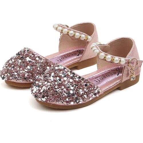 Girls Sandals Children Shoes With Beading Kids Baby Sneakers Fashion Princess Shoes Summer/spring Child Party Sandals