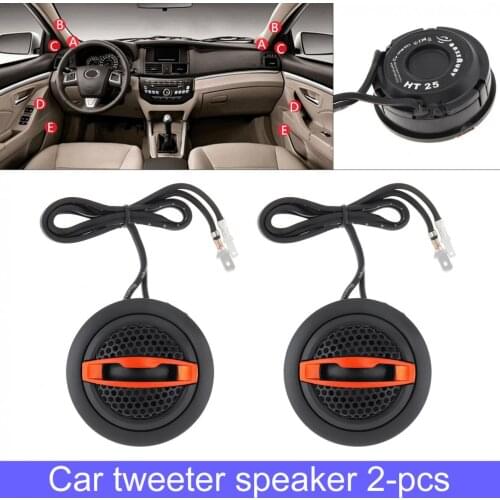 2pcs 150W 25mm High Efficiency Mini Dome Tweeter Universal Stereo Speakers for Car Audio System