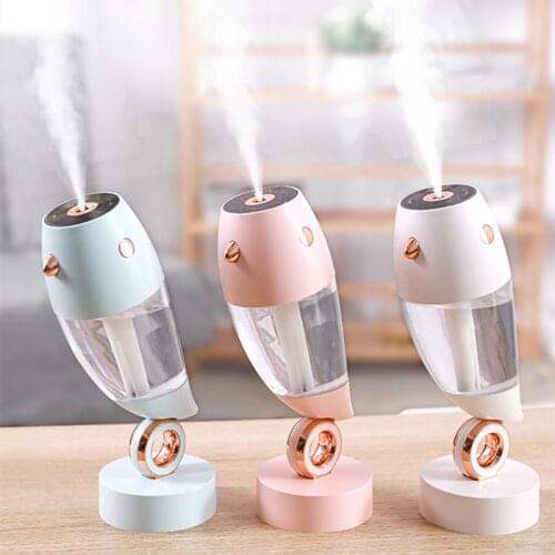 USB Air Humidifier Lovely Bird Humidificador with Starry Projection Lamp Nano Mist Maker Fogger Portable Aroma Diffuser for Home