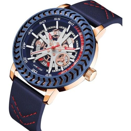 WEIDE Mens Gold Watch