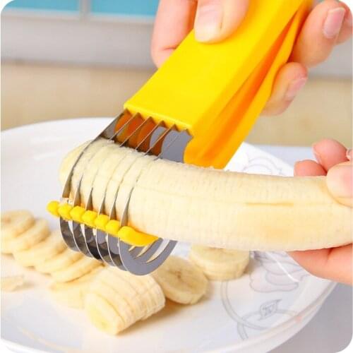 Japanese Gadgets Kitchen Knife Fruit and Vegetable Tools Stainless Steel Slicer Chopper To Cut Bananas