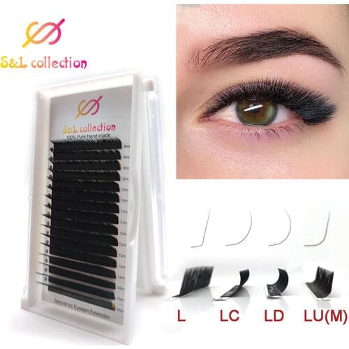 7~15mm L Curl MIX Mink Eyelash Extension,L Lashes,L False Eyelashes,L Individual Eyelashes