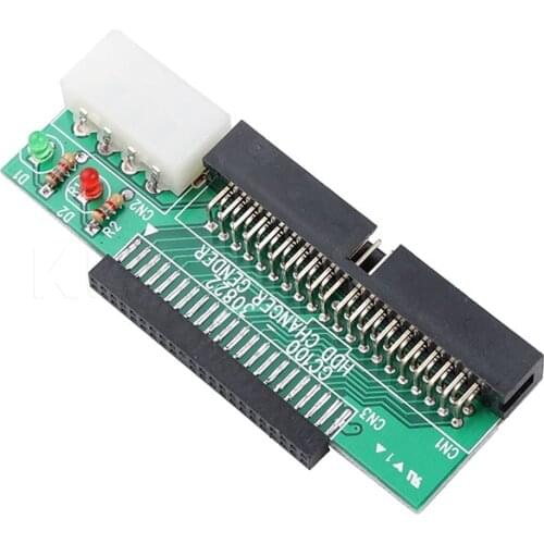 Kebidumei 2.5" to 3.5" HDD Adapter 44Pin IDE 2.5 HD to IDE 3.5 40Pin Hard Disk Drive Converter for Laptop Desktop