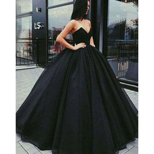 Black Party Dresses A-line Sweetheart Sweep/Brush Evening Dresses Floor length 2021 Simple sexy Sleeveless Draped Party Gowns