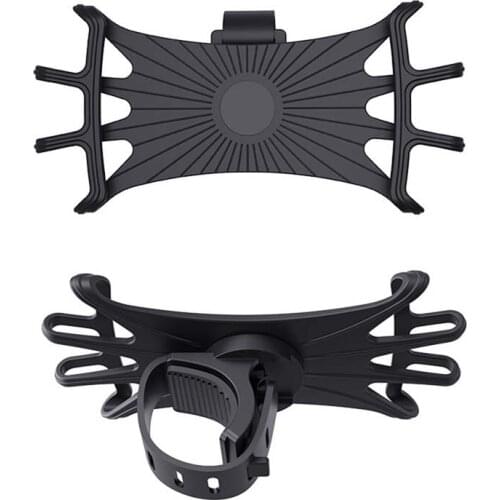 Bicycle Mobile Phone Holder 360 Degree Rorate Silicone Cell Phone Universal Support MTB Bike Handlebar GPS Clip Mount BC0025