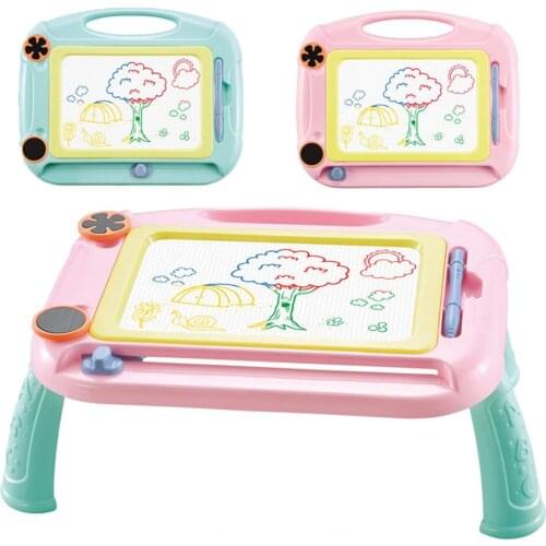 Childrens Painting Toys Magnetic Fun Drawing Board Table Color With Brackets Writing Board Baby Educational Toys Painting Tools