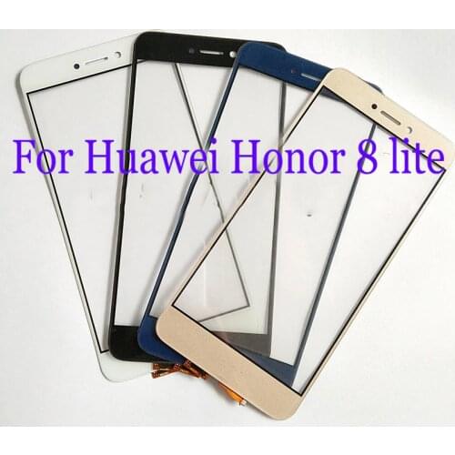 For Huawei Honor 8 lite PRA-AL00 Front Glass Lens Touch Screen Digitizer Honor8 lite Replacement LCD Screen Flex cable