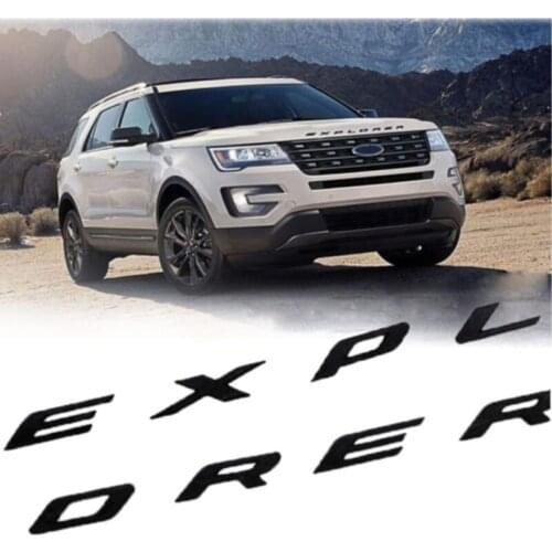 Explorer Car Emblem Front Hood Emblem 3D Letters Explorer Sticker Fit for Ford 2011-2019 Explorer