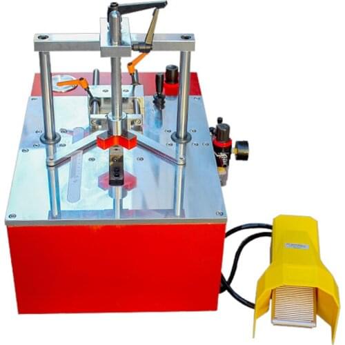 Photo frame corner nailing machine Desktop pneumatic frame mounting corner nailing machine 45° photo frame corner cutting