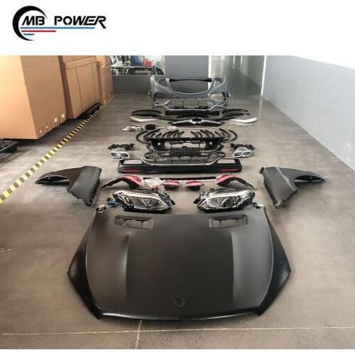 Hot!! Ml Class Gle Class W166 Cle63 Bodykits With Front Bumper Rear Bumper Grille Hood And Lights