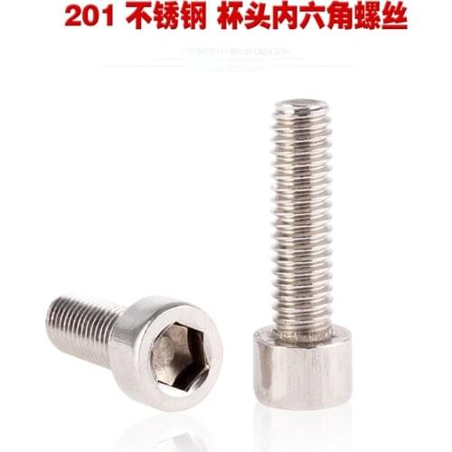 M3 Hexagon Socket Head Bolt Parafuso Tornillos Allen Screw Vis Inoxydable Bolts Hex Screws Inox Imbusy Stainless Steel DIN912 pc