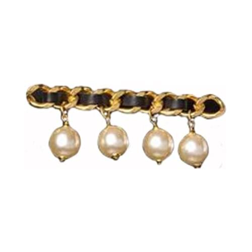 Metal vintage Pearl Brooches Pin Dress Rhinestone Decoration Buckle Pin Jewelry Brooches For Men Women