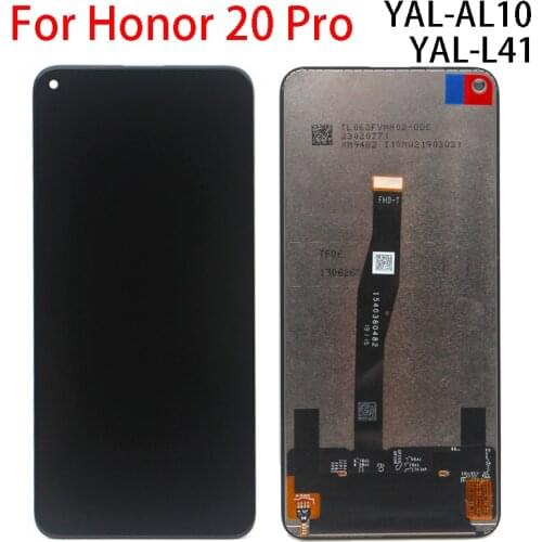 Original Display for Huawei Honor 20 pro YAL-AL10 YAL-L41 LCD Touch Screen Digitizer Replace For Huawei Honor 20 pro LCD Screen