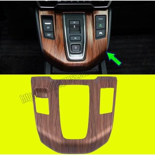 Wood Grain Central Console Gear Shift Panel For Honda CRV CR-V 2017 2018 2019 2020 2021 Hybrid