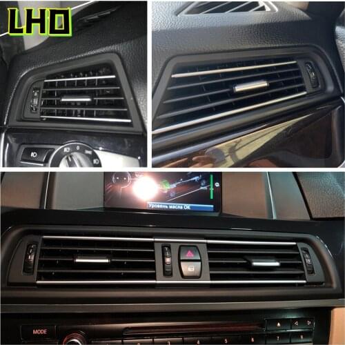 Front Row Wind Left Center Right Air Conditioning Vent Grill Outlet Panel With Chrome Plate For BMW 5 Series F10 F18