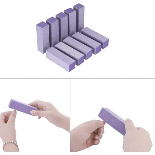 Professional Nail File 10pcs Portable Buffer Acrylic Nail Beauty Art Sanding Block Files False Nails Lady Nail Buffer Block Set
