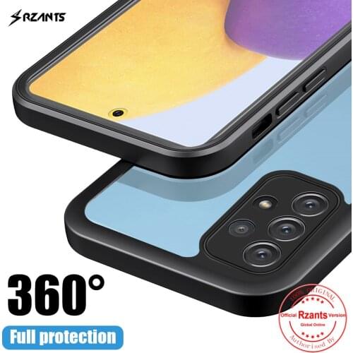 Rzants For Samsung Galaxy A52 A72 Case [360 Bettle] Full Protection Cover Soft Transparent Shockproof Phone Casing