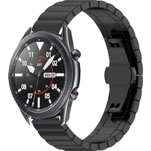 Watchband For Samsung Galaxy Watch3 45mm Stainless Steel band Metal bracelet For Galaxy Watch 3 41mm Wrist Strap Accessories