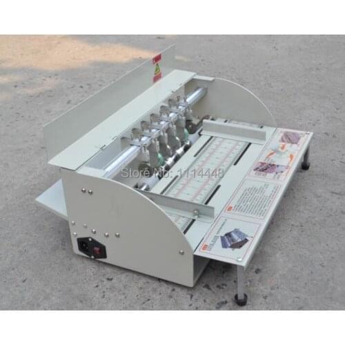 Brand New 500S Electric Book Cover Creasing Machine Card Folding Machines Color Pages Dashed Machine