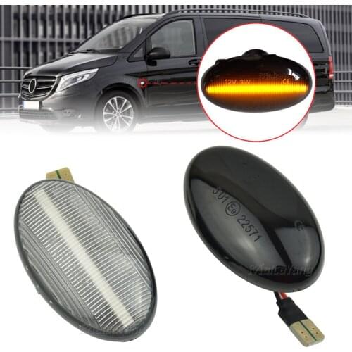 LED Turn Signal Repeater Lamp Dynamic Side Marker Light For Smart W450 W452 Mercedes Benz A-Class W168 Vito W639 W447 Citan W415