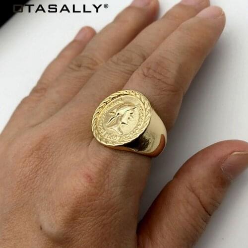 TOTASALLY INS Fashion Finger Ring for Women Coin vintage Style Top Rings Ladies Rings Jewelry Gifts anillos de mujeres Dropship