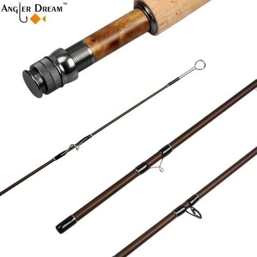 3/5/8 WT Fly Rod Medium-Fast 30T Carbon Fiber / Graphite IM8 Fly Fishing Rod CNC Machined Aluminum Reel Seat