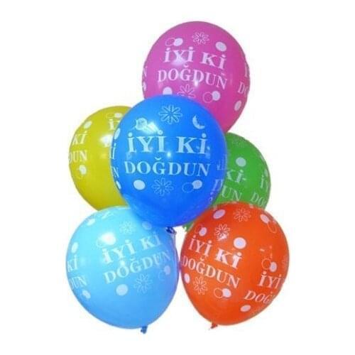 Party Feast Happy birthday Printed Balloon 20 Pcs party material